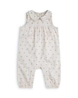 FIRSTS by petit lem - Girls' Linen & Cotton Tulip Print Sleeveless Coverall - Baby