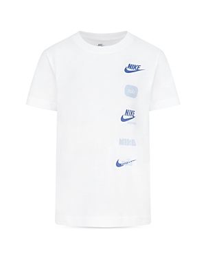 Shop Nike Boys' Club Badge Graphic Tee - Little Kid In White