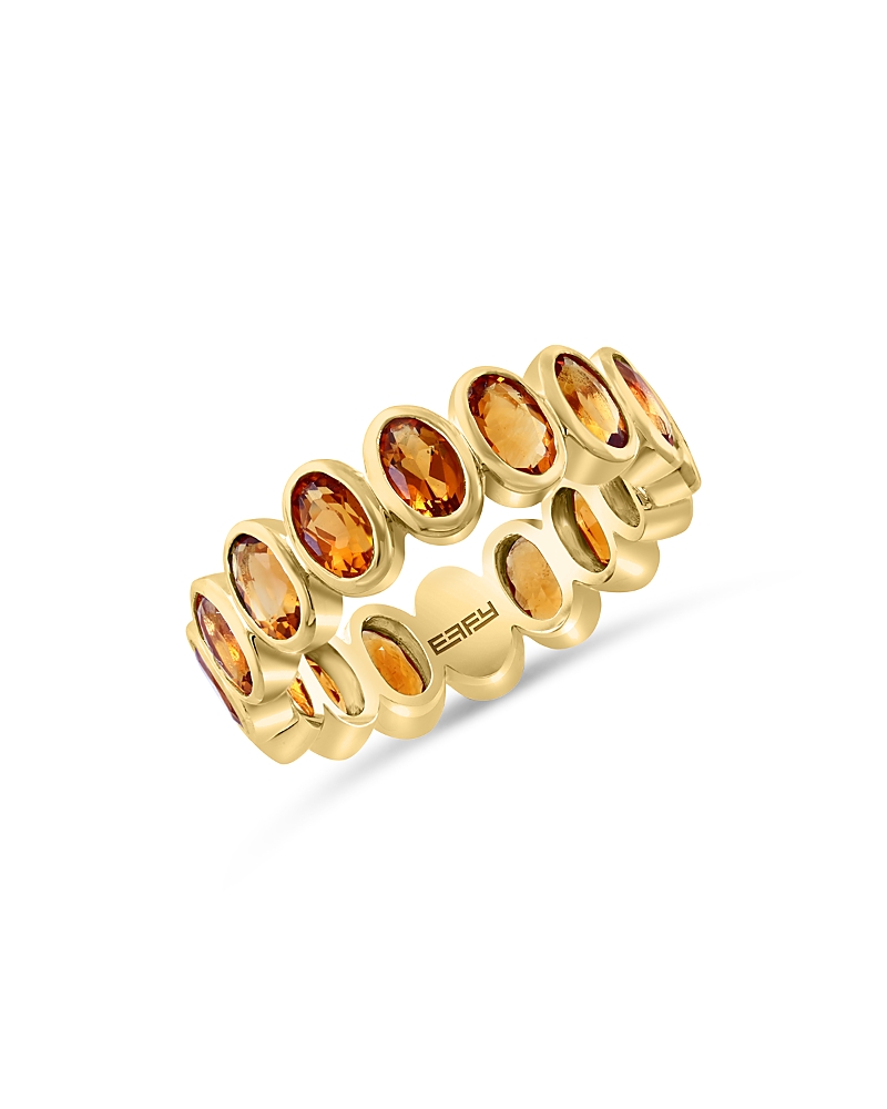 Bloomingdale's Fine Collection Citrine Oval Eternity Band in 14K Yellow Gold