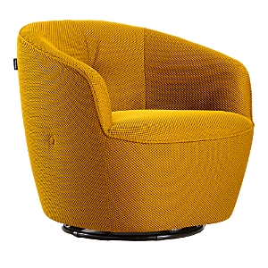 Shop Giuseppe Nicoletti Maglia Swivel Chair In Texture 3d-8349-11 Giallo Ocra
