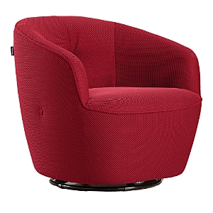 Shop Giuseppe Nicoletti Maglia Swivel Chair In Texture 3d-8349-14 Rosso