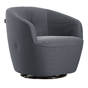 Shop Giuseppe Nicoletti Maglia Swivel Chair In Texture 3d-8349-18 Grigio Chairo
