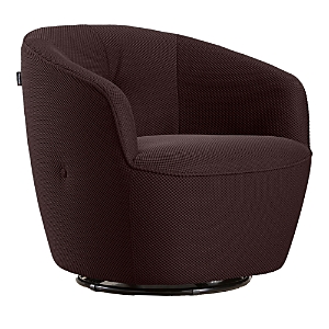 Shop Giuseppe Nicoletti Maglia Swivel Chair In Texture 3d-8349-21 Terracotta
