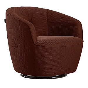 Shop Giuseppe Nicoletti Maglia Swivel Chair In Texture 3d-8349-22 Ruggine