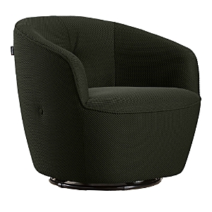 Shop Giuseppe Nicoletti Maglia Swivel Chair In Texture 3d-8349-5 Verde Oliva