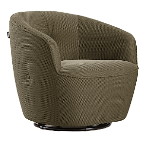 Shop Giuseppe Nicoletti Maglia Swivel Chair In Texture 3d-8349-9 Grigio