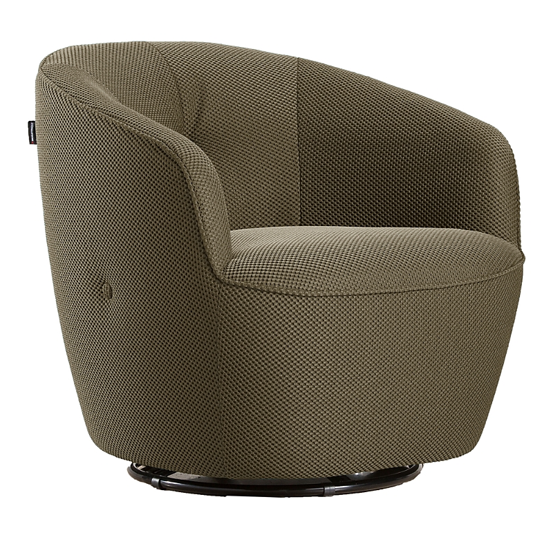 Giuseppe Nicoletti Maglia Swivel Chair In Texture D-- Grigio