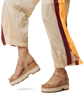 Women's Joanie Ivy Y Strap Platform Wedge Sandals