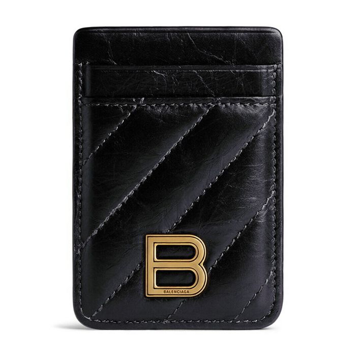 Balenciaga Crush Card Holder Quilted Bloomingdale's