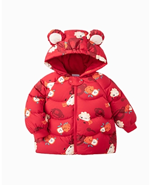 Shop Balabala Unisex Dumpling Short Down Jacket - Baby, Little Kid, Big Kid In Red