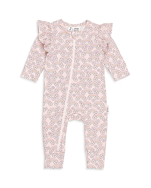 Huxbaby Girls' Cotton Blend Flowerbow Frill Romper - Baby