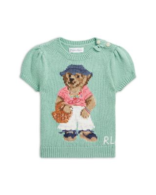 Ralph Lauren Polo Girls Polo Bear Short Sleeve Sweater Baby Bloomingdale s