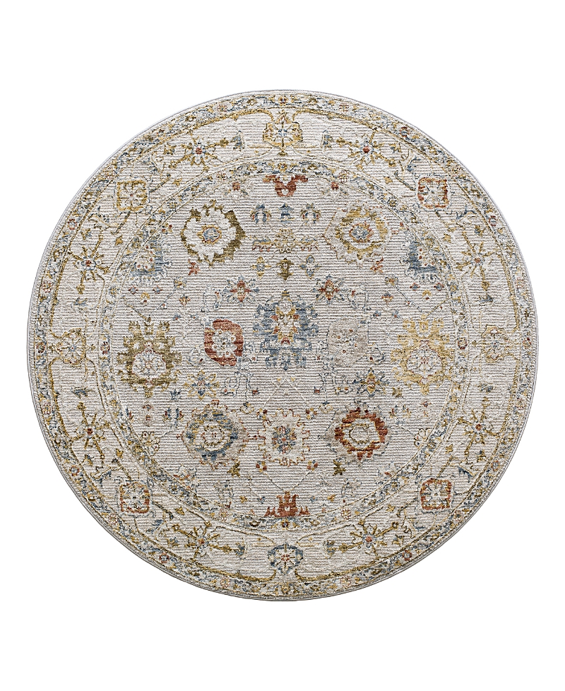 Livabliss Reina Ren-2307 Round Area Rug, 7'10 x 7'10