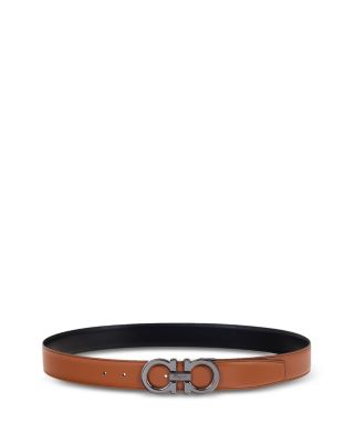 Men's Double Gancini Reversible Leather Belt