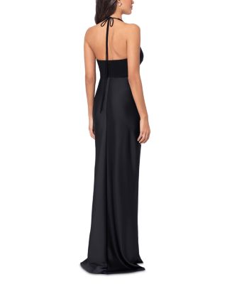 Halter Mixed Media Gown - 100% Exclusive 