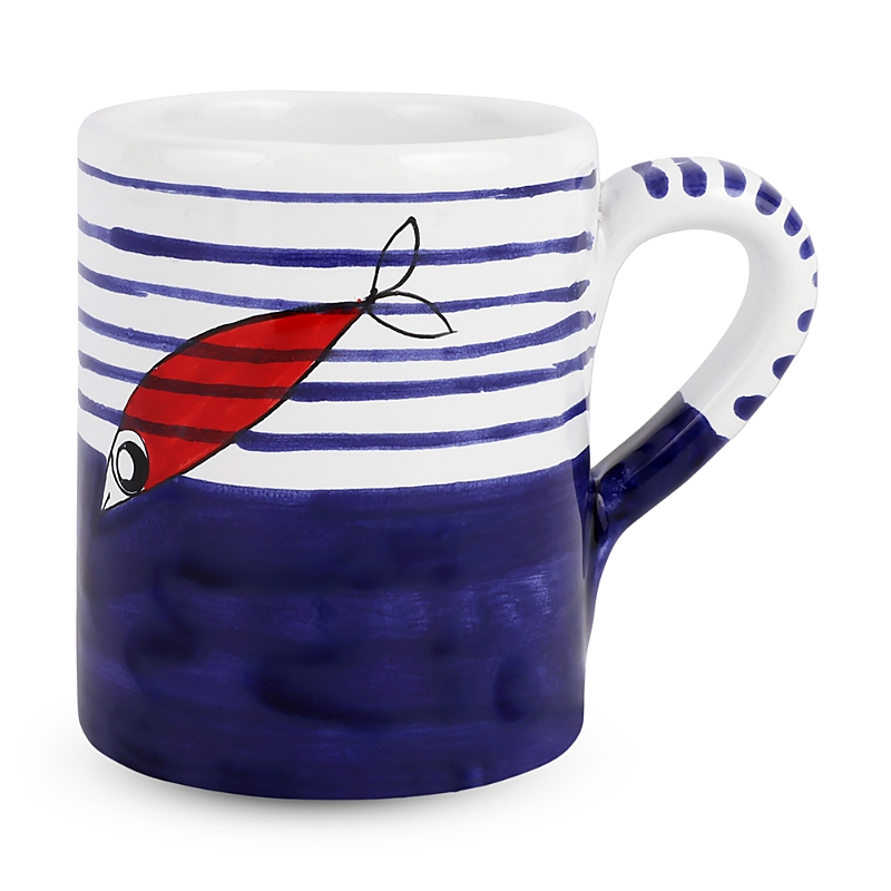 Vietri Pesce Pazzo Underwater Fish Mug In Underwater