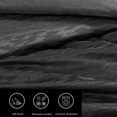 Illusion Textured 3 Piece Duvet Cover Set, King