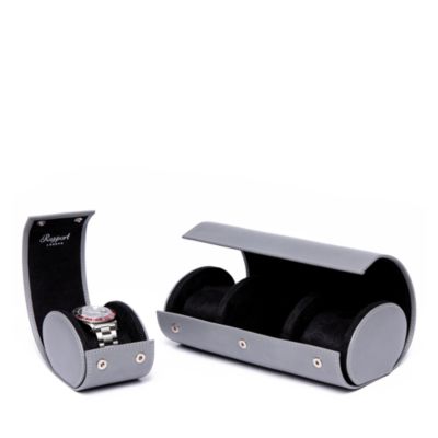 Hyde Park Three Watch Leather Pouch