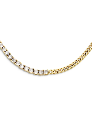 Allsaints Stone Chain Collar Necklace, 14 + 2