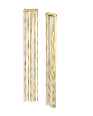 Shop Allsaints Fringe Chandelier Earrings In Gold