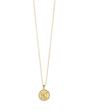 Shop Sterling Forever Bindi Butterfly Pendant Necklace In 14k Gold Plated, 14 In Purple/gold
