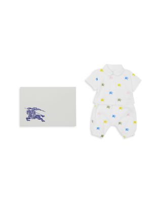 Burberry - Unisex Allover Equestrian Knight Design Shirt & Trousers Gift Set - Baby