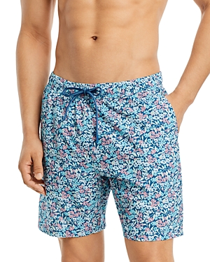 Men's Shorelite Printed Drawstring 7 Swim Trunks