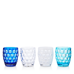 Mario Luca Giusti Lente Tumbler, Set Of 4 In Blue Multicolor