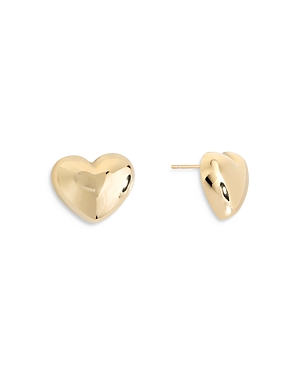 Shashi Heart Earrings in 14K Gold Plated