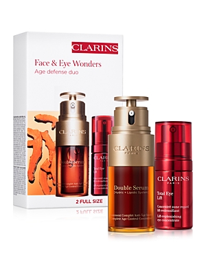 Shop Clarins Face & Eye Wonders Anti-aging Skincare Gift Set ($184 Value)