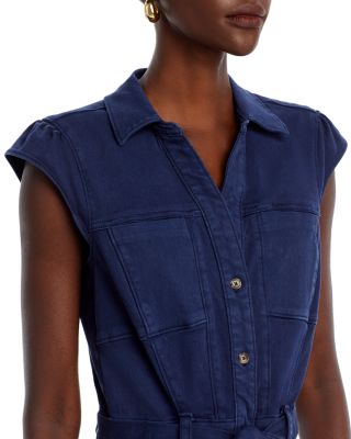 PAIGE Jaxsyn Belted Mini Shirt Dress | Bloomingdale's