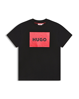 Shop Hugo Boss Boys' Logo Tee - Little Kid, Big Kid In Black