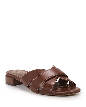 Vince Camuto Women's Maydree Leather Slide Sandals