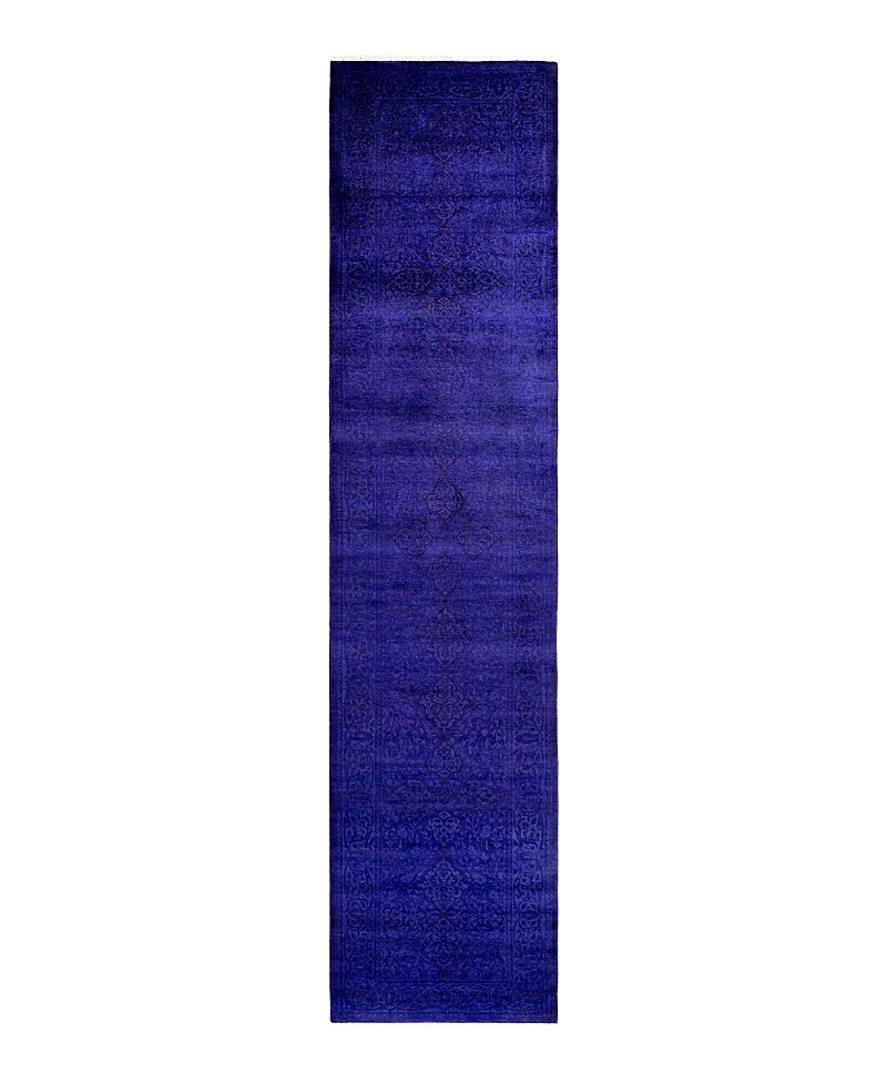 Bloomingdale's Fine Vibrance M1567 Runner Area Rug, 2'8 X 11'7 In Navy