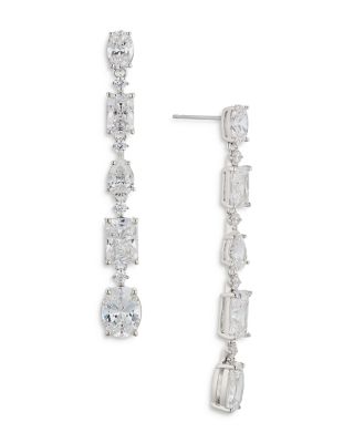 Nadri Cora Long Linear Drop Earrings