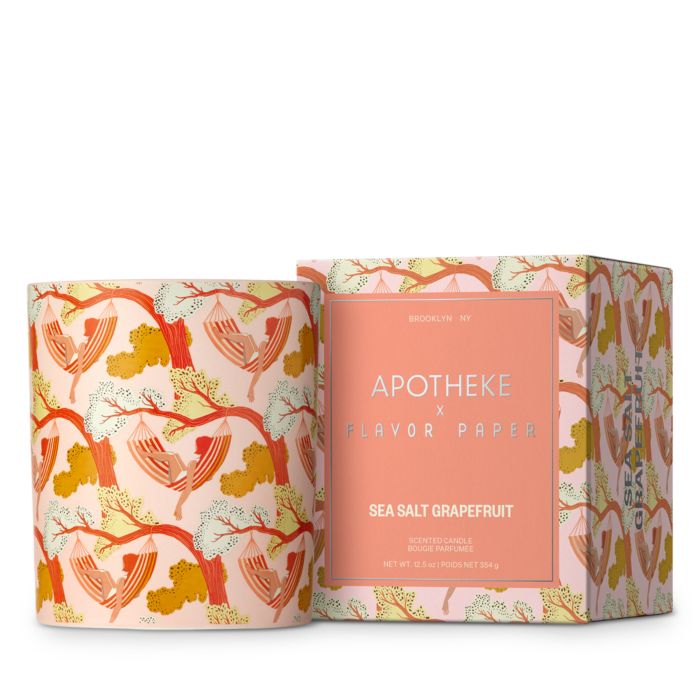 x Flavor Paper Sea Salt Grapefruit Ceramic Scented Candle, 12.5 oz. - Exclusive