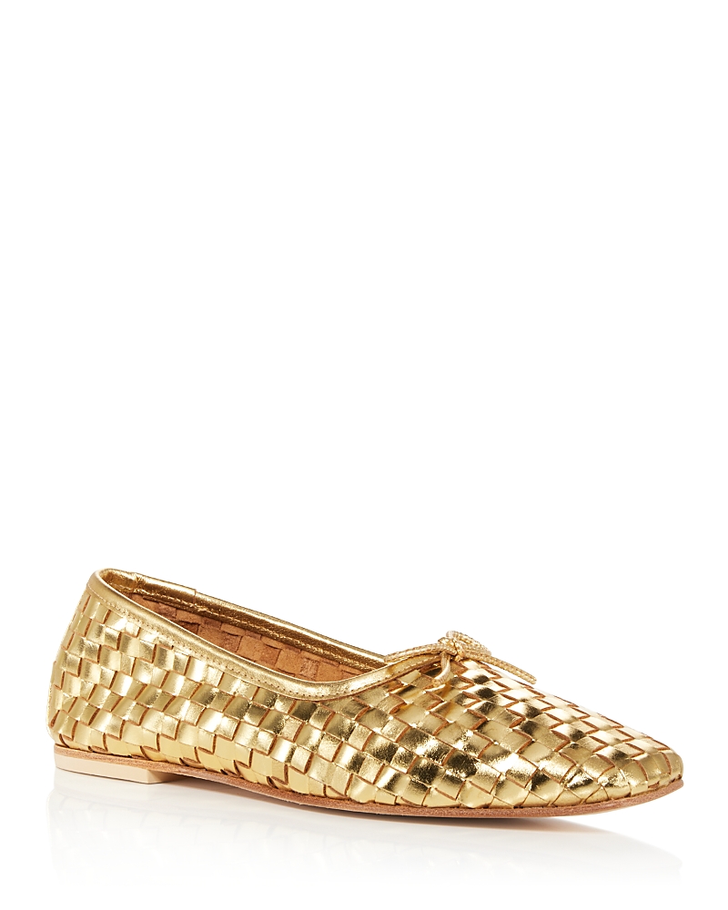 Freda Salvador Women's Jada Slip On Woven Bow Flats