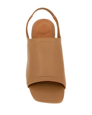 Women's Penny Square Toe Block Heel Slingback Sandals