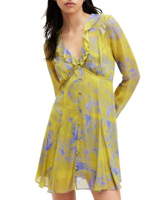 ALLSAINTS - Lini Inspiral Ruffled Mini Dress