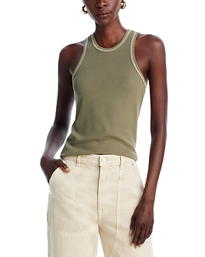 Atm Anthony Thomas Melillo Modal Stretch Racer Tank Top In Army