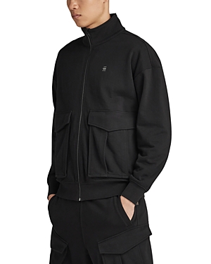 Shop G-star Raw Rovic Zip Sweater Jacket In Dark Black