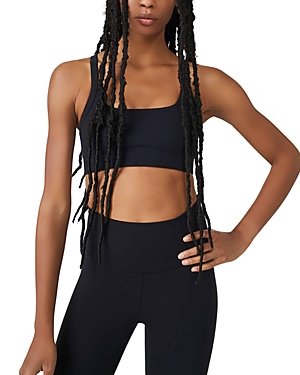 Shop Free People Never Better Square Neck Bra In Black