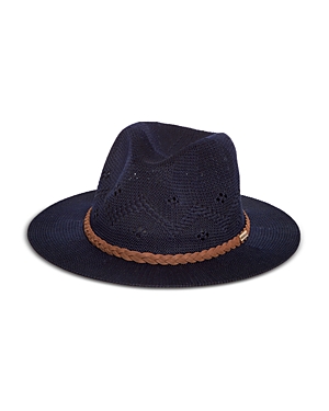 Shop Barbour Flowerdale Trilby Hat In Navy