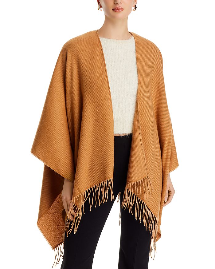 Fraas Fringe Trim Ruana | Bloomingdale's