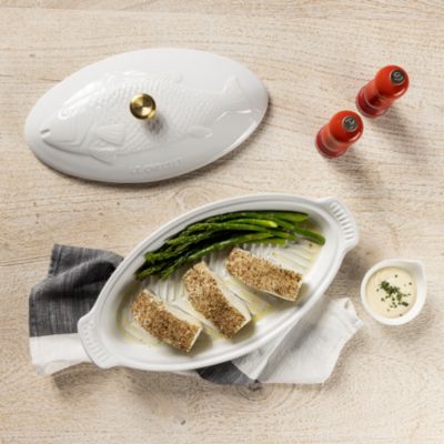 Oval Stoneware Fish Baker