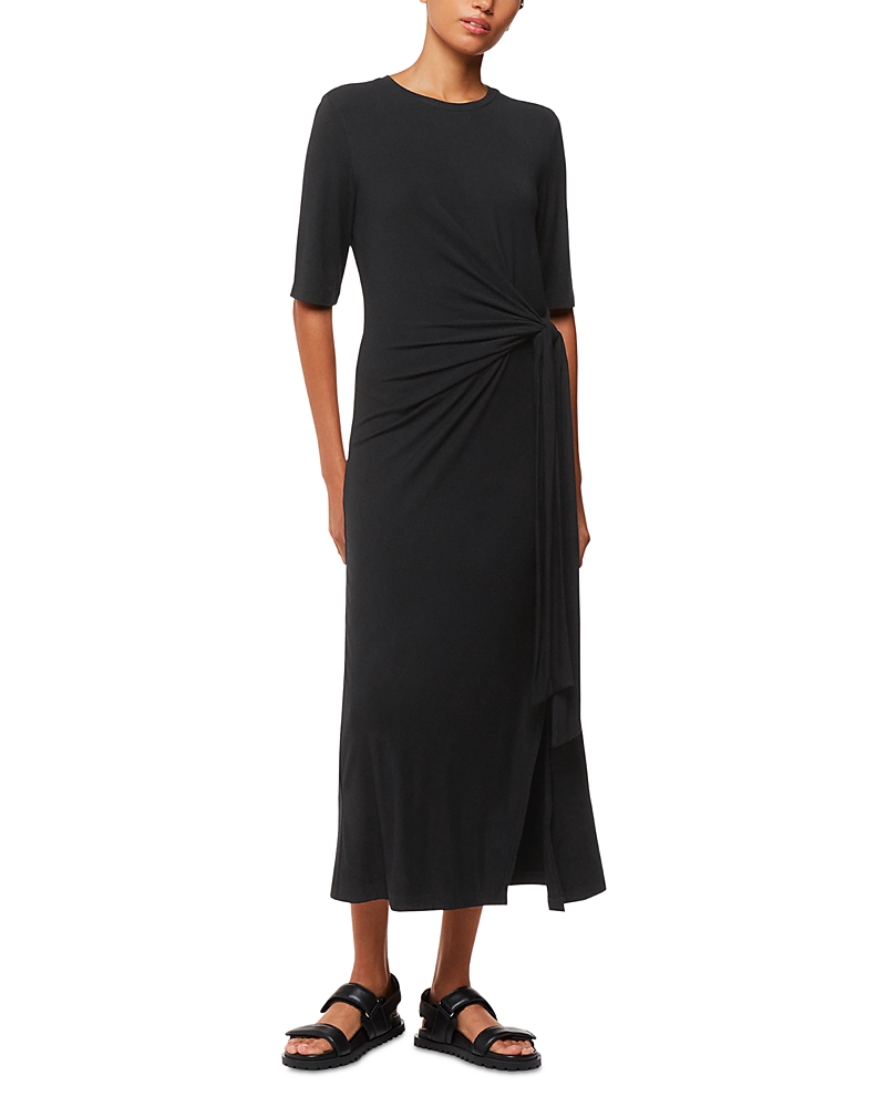 Whistles Twist Front Jersey Dress