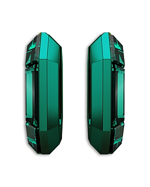 Shop Swarovski Lucent Crystal Statement Earrings In Green