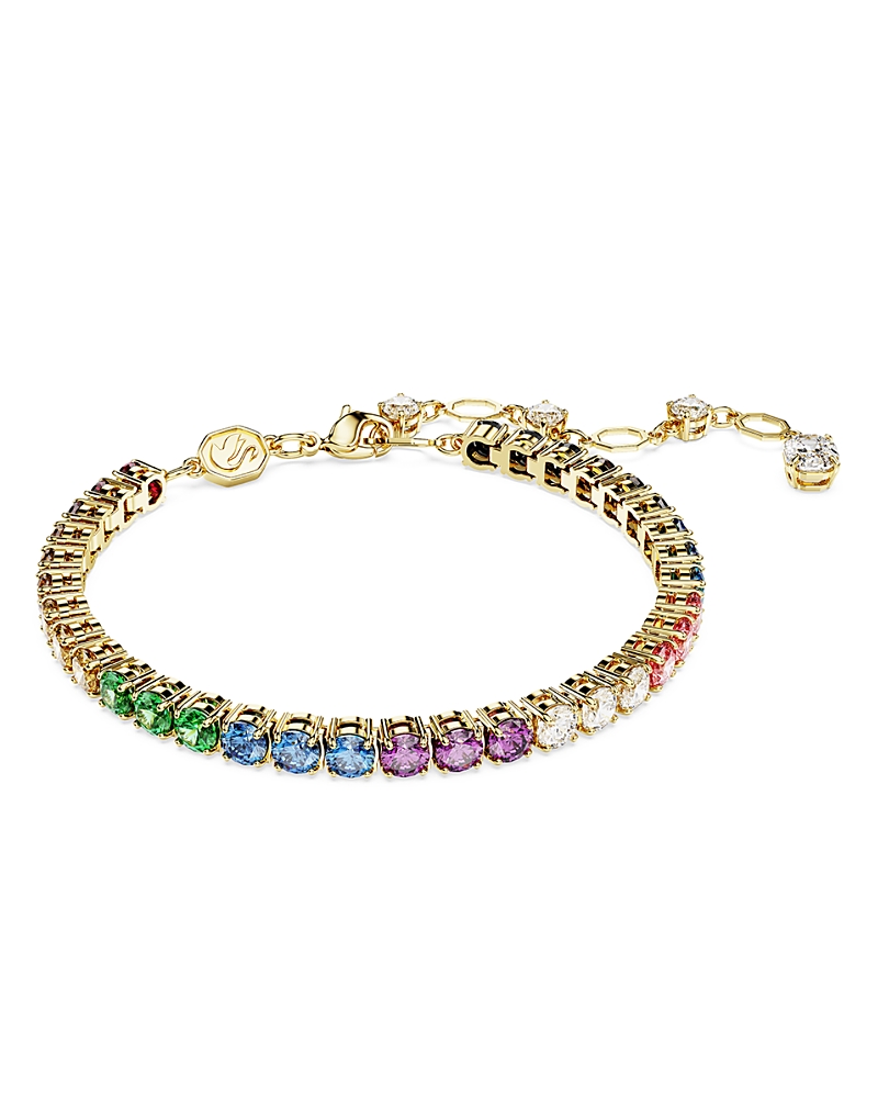 Swarovski Matrix Rainbow Crystal Tennis Bracelet
