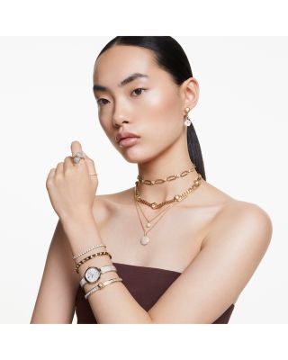 Numina Crystal Raised Bezel Bangle Bracelet