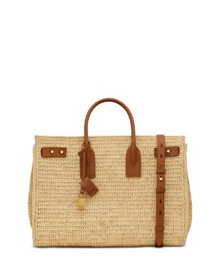 SAINT LAURENT - Sac De Jour Large Supple Handbag in Raffia
